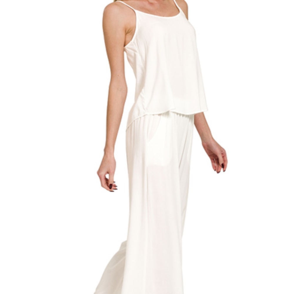 305 NWT Zenana 2pc Cami/Pant Set